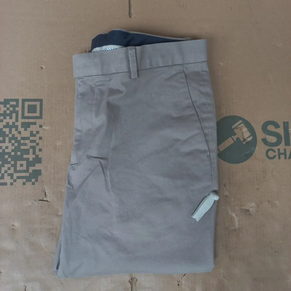 MOSS SLIM FIT TROUSERS IN LIGHT TAUPE SIZE 34R