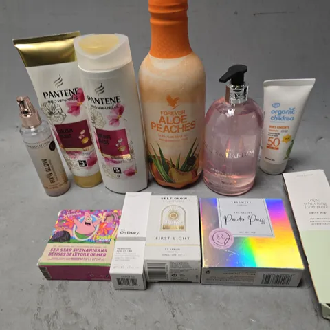 APPROXIMATEY 15 HEALTH AND BEAUTY PRODUCTS TO INCLUDE SQUATCH SOAP, WHITENING TOOTHPASTE, AND SELF GLOW FIRST LIGHT ETC. - COLLECTION ONLY