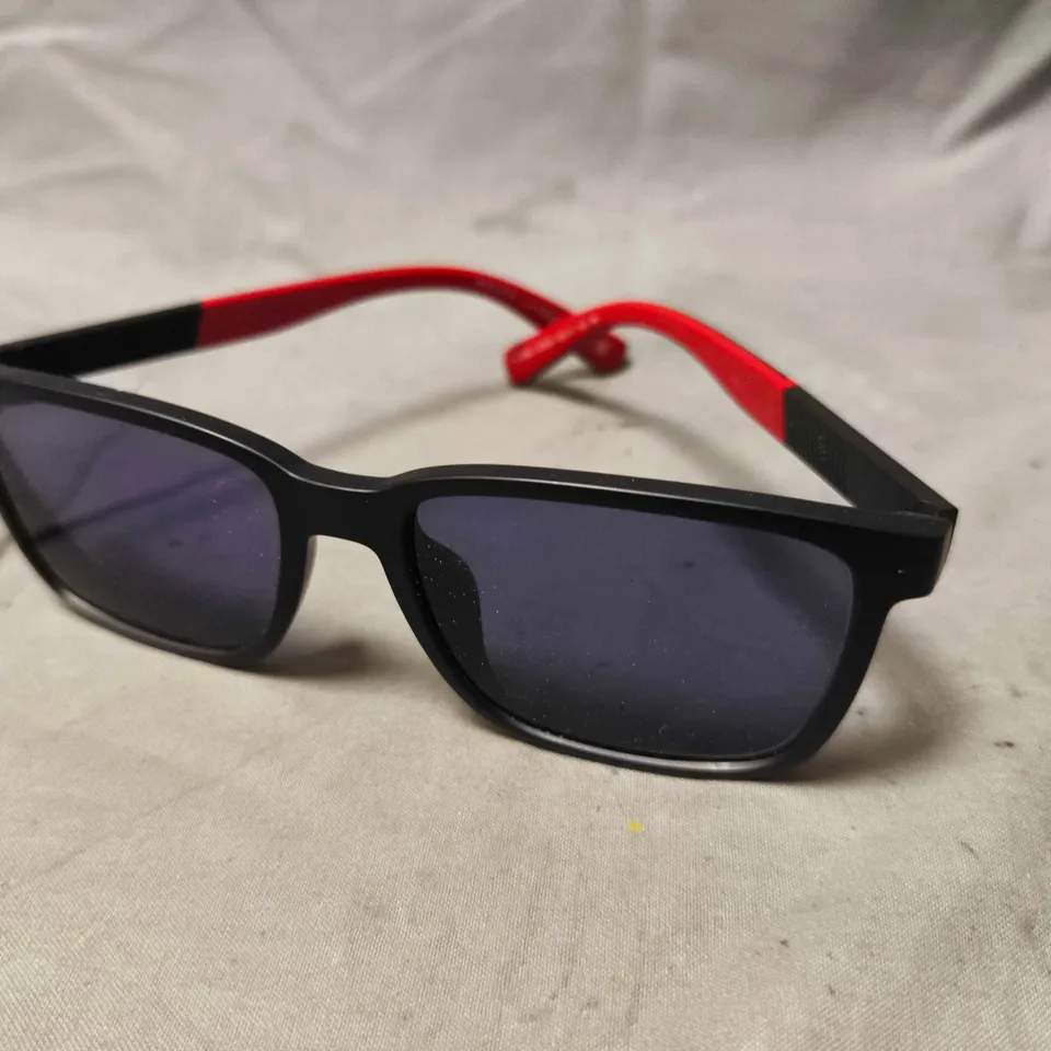 POLO RALPH LAUREN SUNGLASSES PH 4189U – BLACK FRAME WITH RED TEMPLES