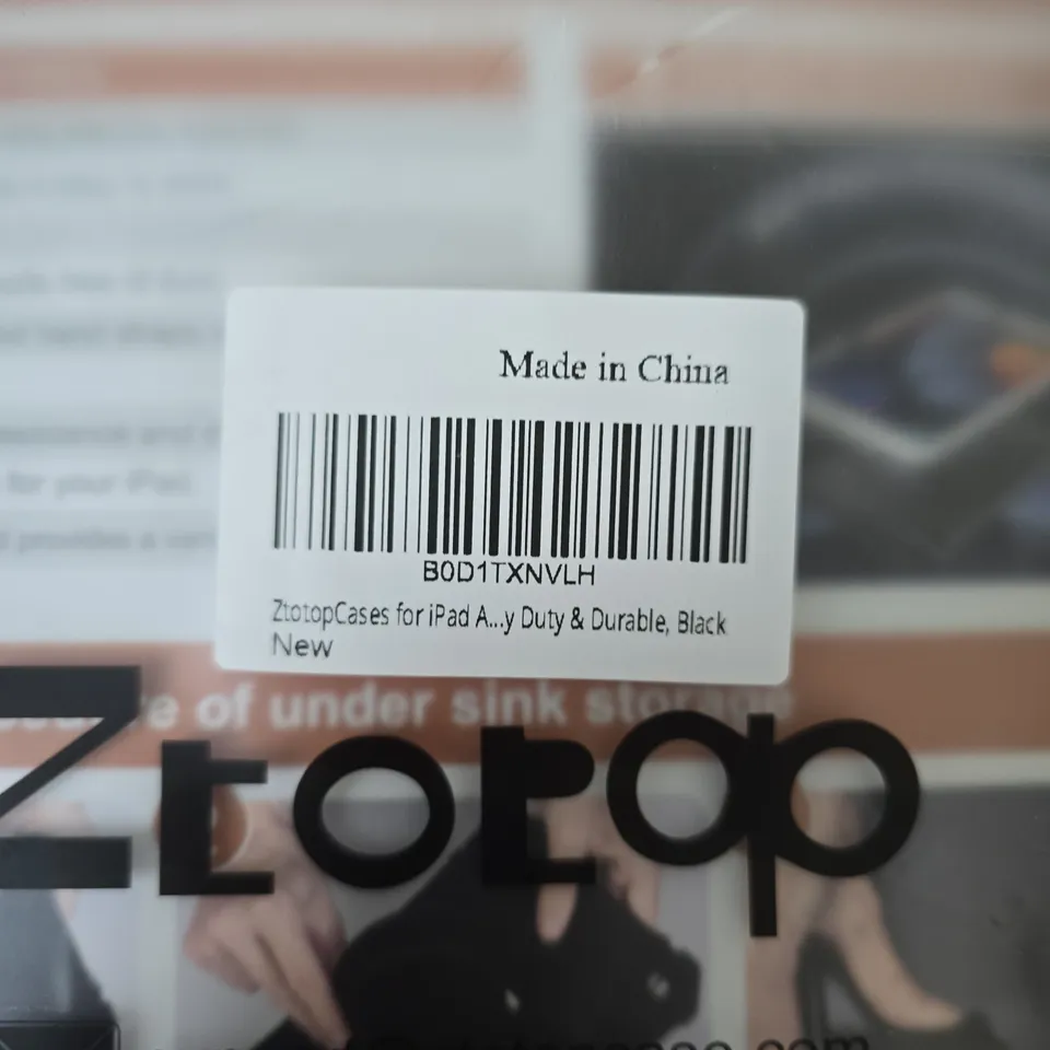 ZTOTOP CASE FOR IPAD AIR – BLACK, NEW IN PACKAGING