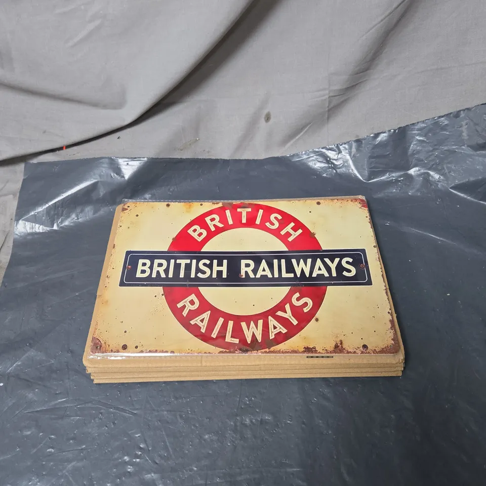 4 X BRITISH RAILWAYS SIGN