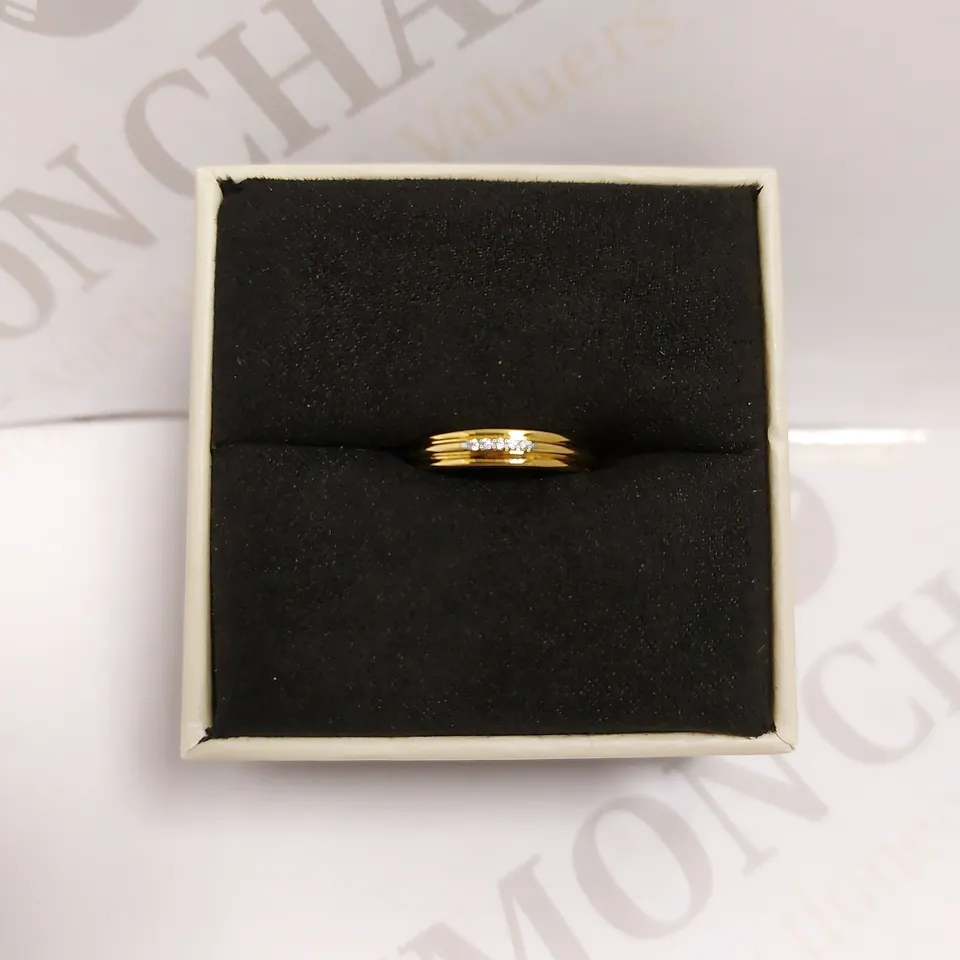 BOXED MISSOMA GOLD EFFECT BAND RING
