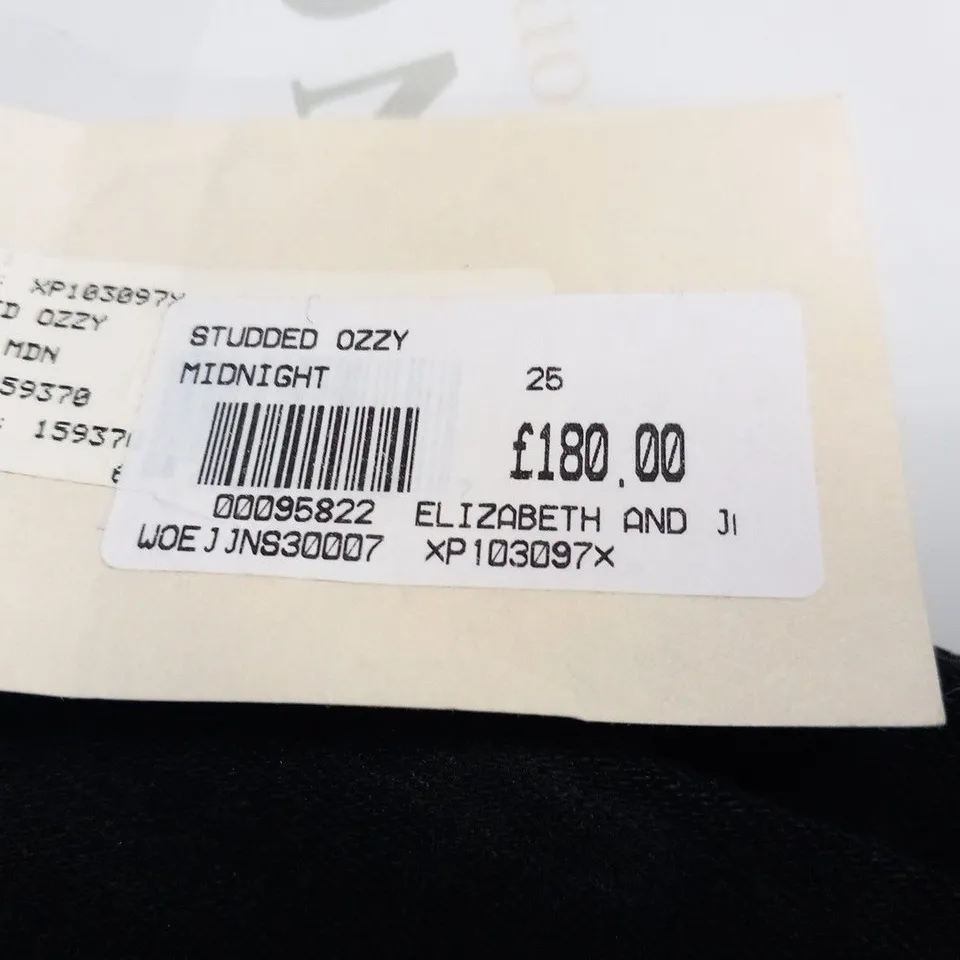 TEXTILE ELIZABETH AND JAMES STUDDED OZZY MIDNIGHT JEANS SIZE 26