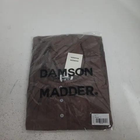 UK 10 DAMSON MADDER JAYNE MINI DRESS – CHOC