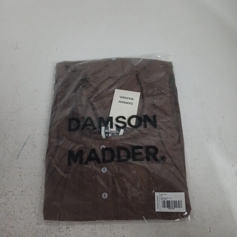 UK 10 DAMSON MADDER JAYNE MINI DRESS – CHOC