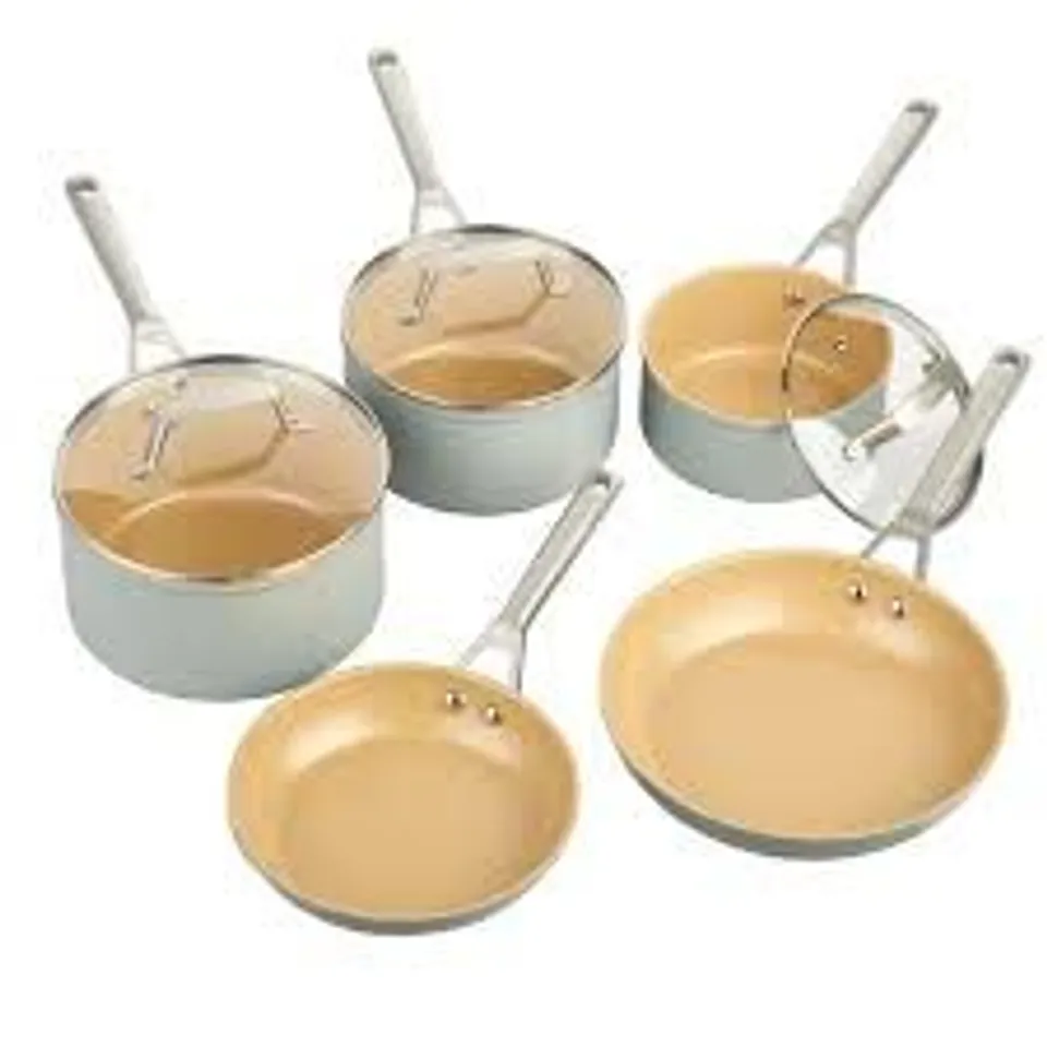 NINJA EXTENDED LIFE CERAMIC 5 PIECE FRYING PAN AND SAUCEPAN SET
