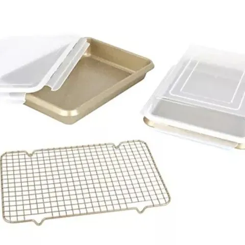 CURTIS STONE SET OF 2 ROAST & BAKE STORE PANS 