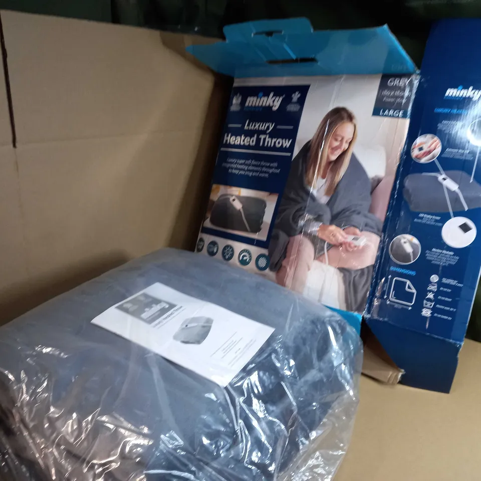 PACKAGED MINKY HEATED THROW