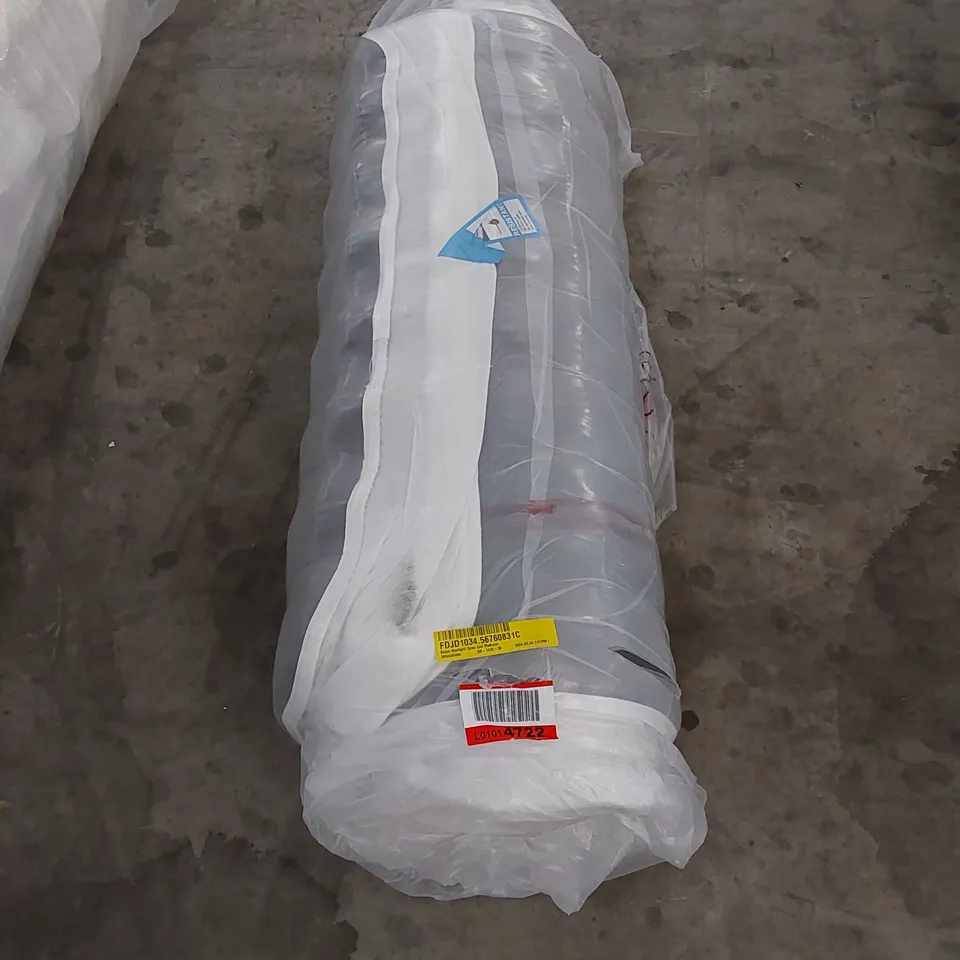 QUALITY BAGGED AND ROLLED OPEN COIL 3FT SINGLE MATTRESS 