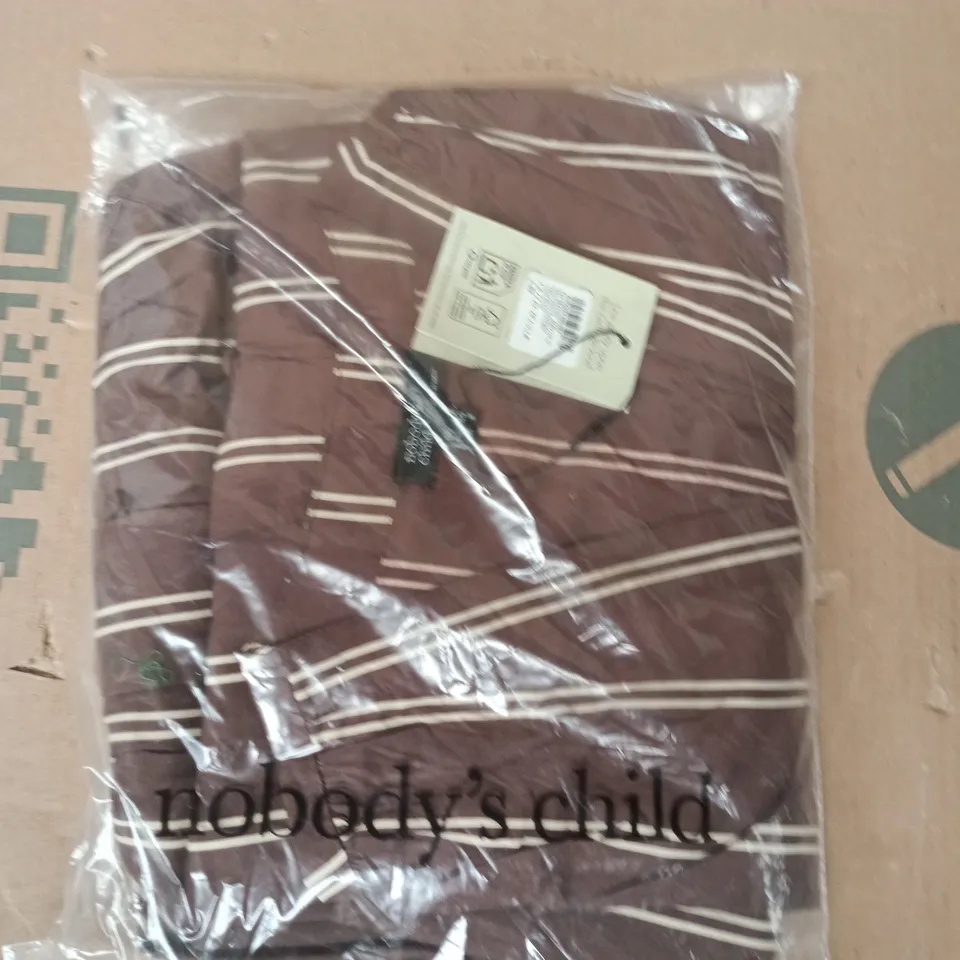 BAGGED NOBODY'S CHILD SLEEVELESS STARLIGHT MIDI DRESS IN BROWN SIZE UK 12