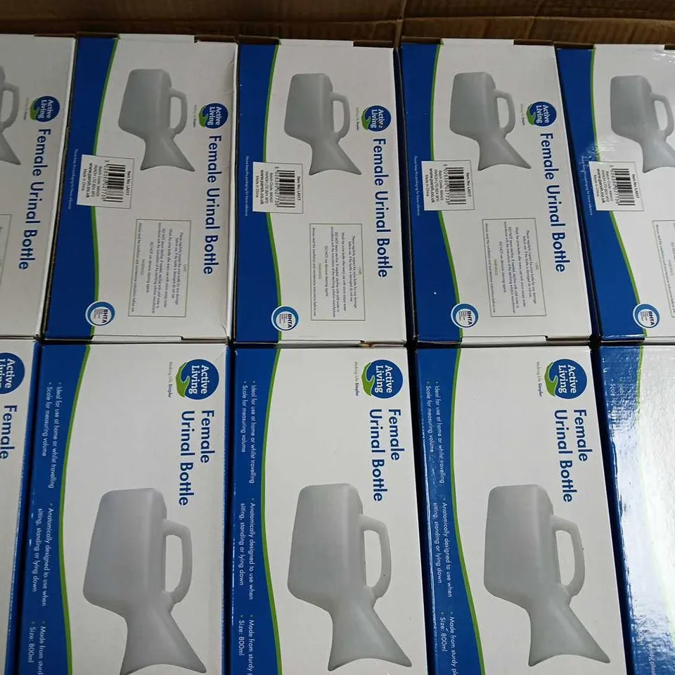 10 BOXED ACTIVE LIVING FEMALE URINAL BOTTLES