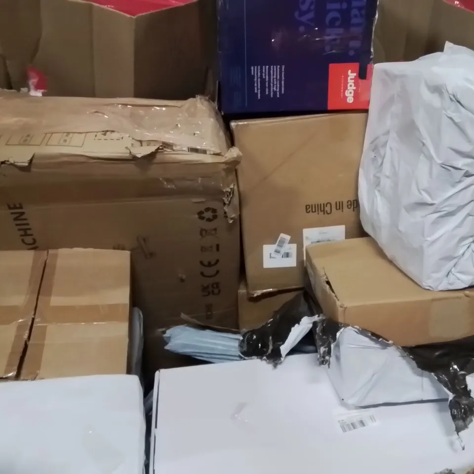 PALLET OF ASSORTED HOUSEHOLD GOODS AND PRODUCTS TO INCLUDE; WHEEL CHAIR RAMP,SHOWER MIXER,ELECTRIC RICE COOKER 