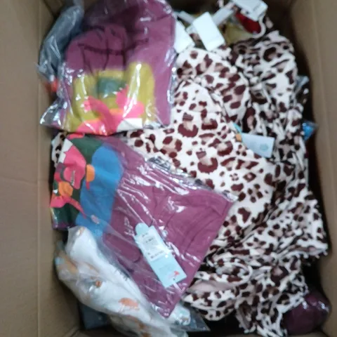 APPROXIMATELY 25 ASSORTED CLOTHING PRODUCTS IN VARIOUS STYLES & SIZES TO INCLUDE TOPS, JUMPERS, PANTS ETC