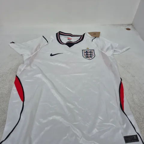 NIKE ENGLAND NATIONAL TEAM FOOTBALL SHIRT – WHITE, MEN'S SIZE M