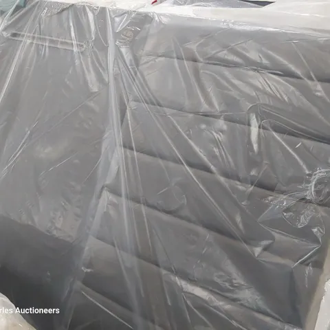 BAGGED 4'6" DOUBLE HEADBOARD GREY FABRIC