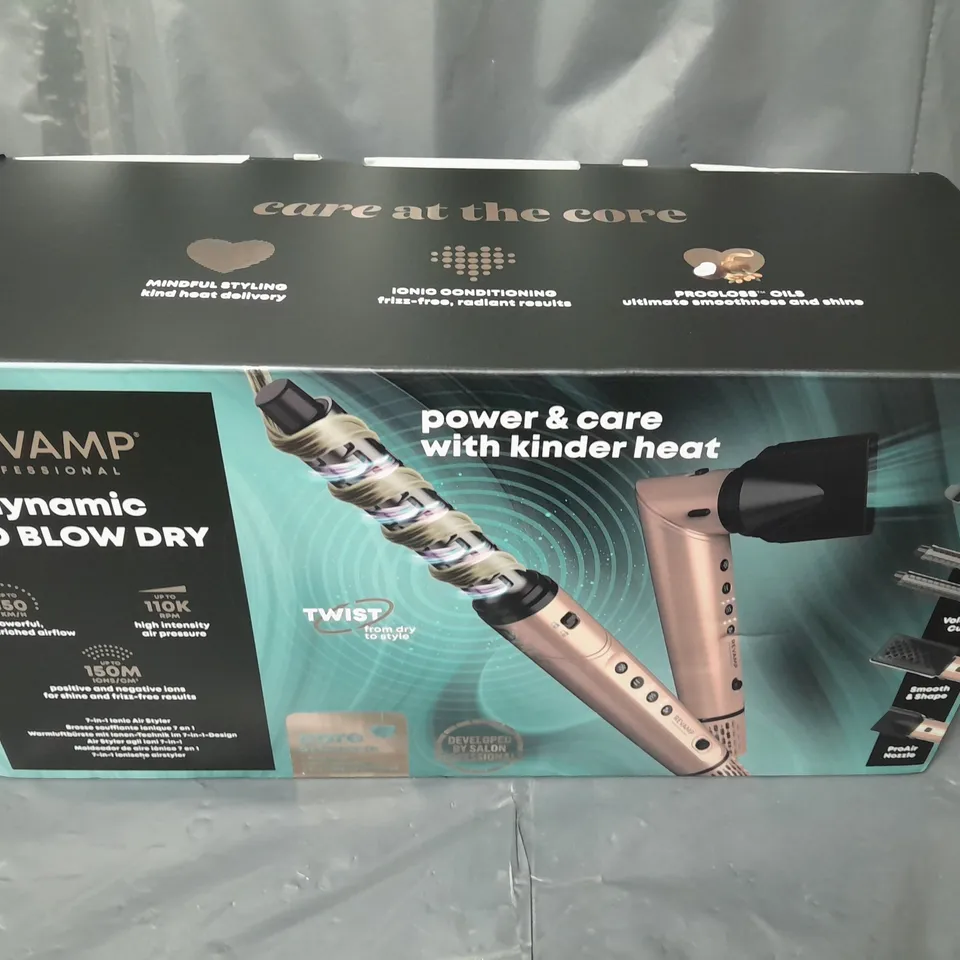 BOXED REVAMP DYNAMIC RADIANCE PRO BLOW DRY 7 IN 1 IONIC AIRSTYLER RRP £120