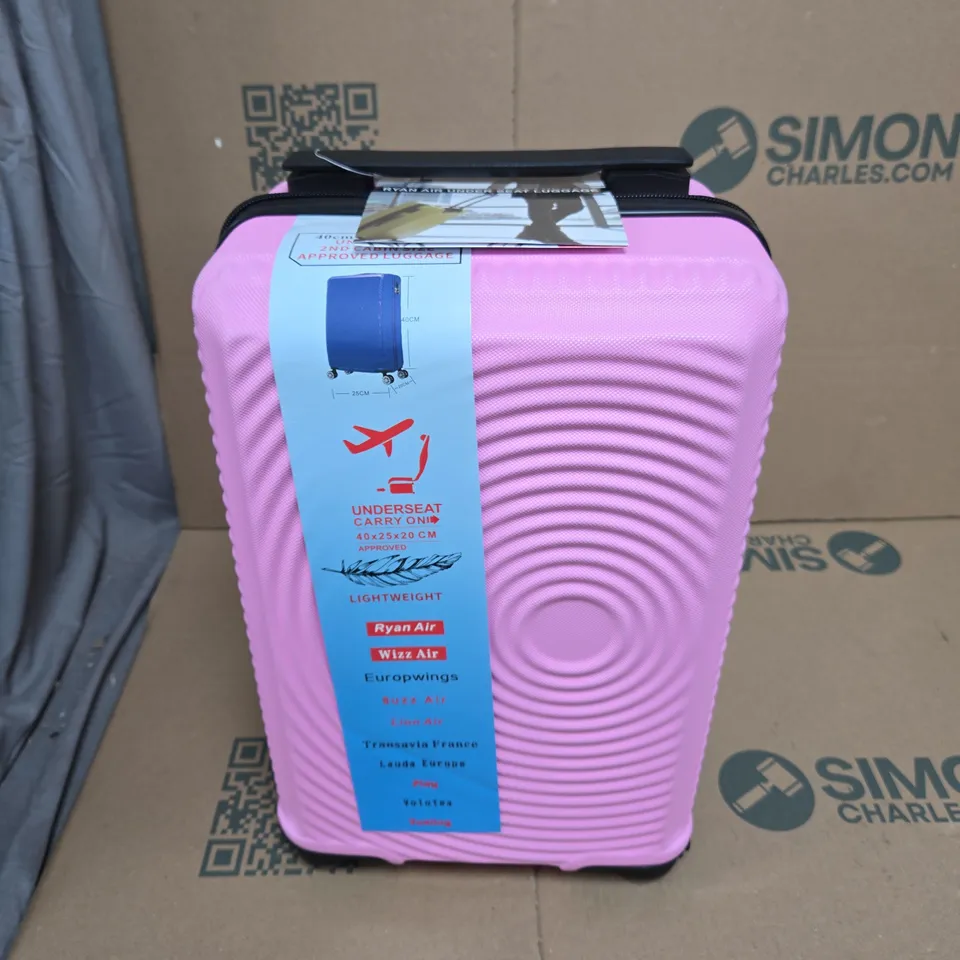 PINK UNDERSEAT CARRY-ON LUGGAGE 40X25X20 CM (2ND CABIN SIZE)