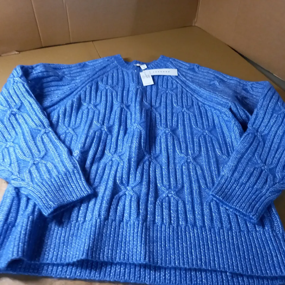 TOPSHOP KNITTED JUMPER - BLUE SIZE M