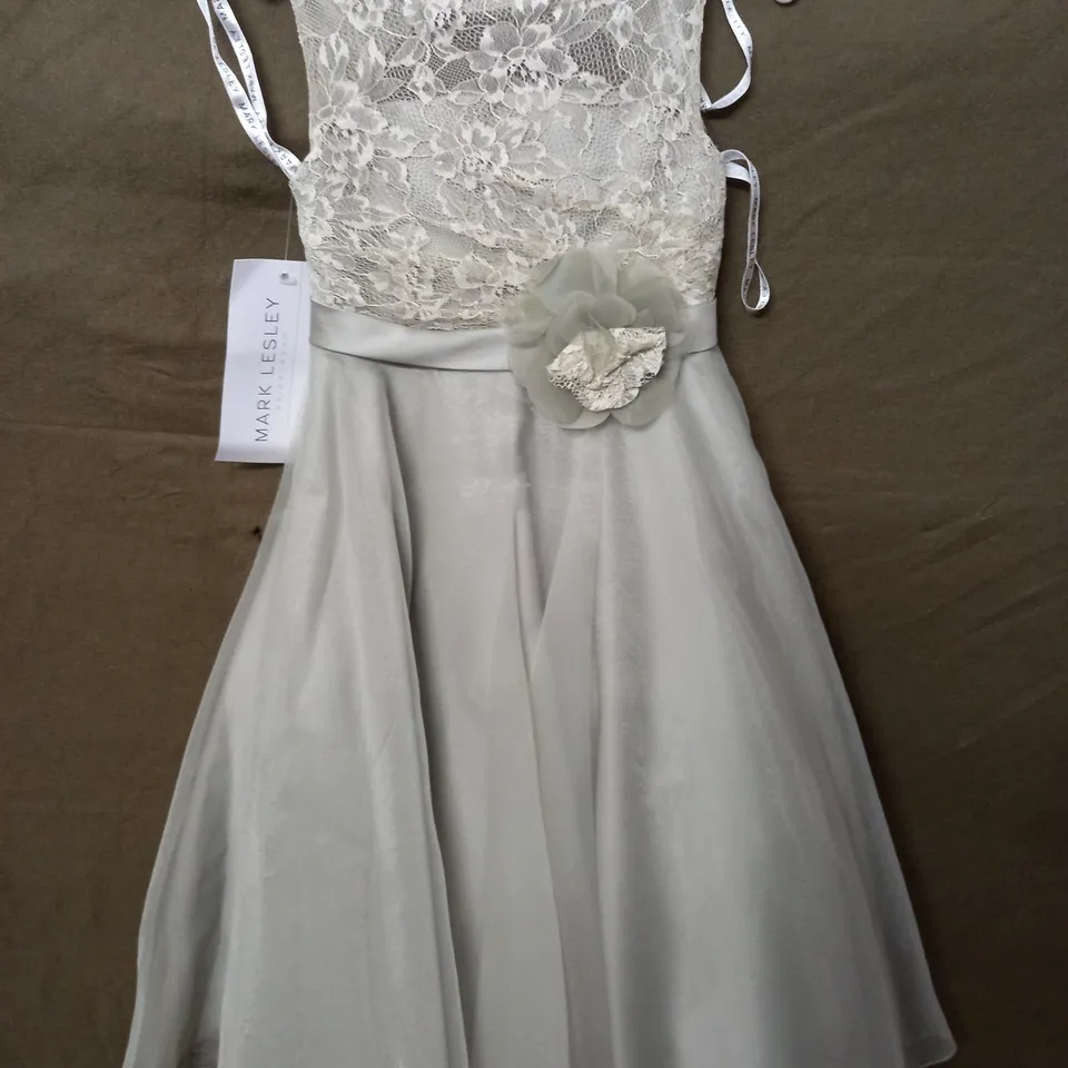 MARK LESLEY OCCASIONAL DRESS IN SAGE - 4 YEARS