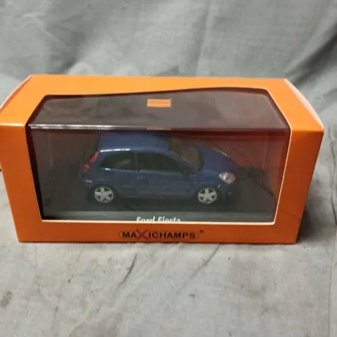 MINICHAMPS 1:43 FORD FIESTA 2002 BLUE METALLIC DIE-CAST MODEL CAR