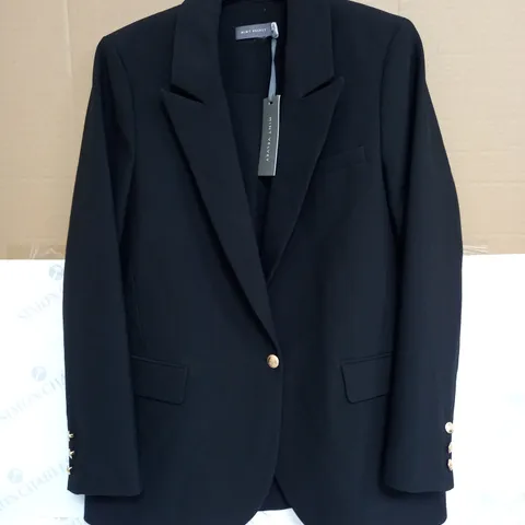 MINI VELVET SB EASY BLAZER IN BLACK - UK 14