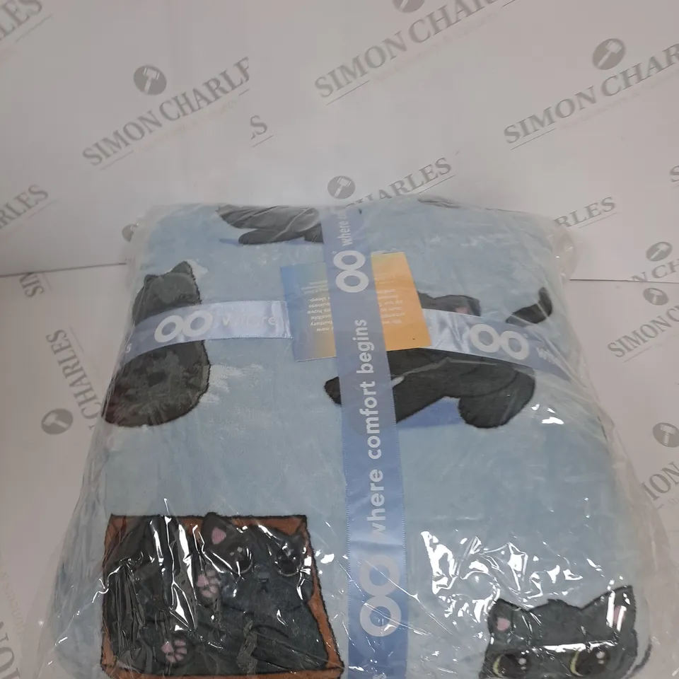 OODIE OVERSIZED WEARABLE BLANKET - SIZE NOT SPECIFIED - KITTEN PATTERN