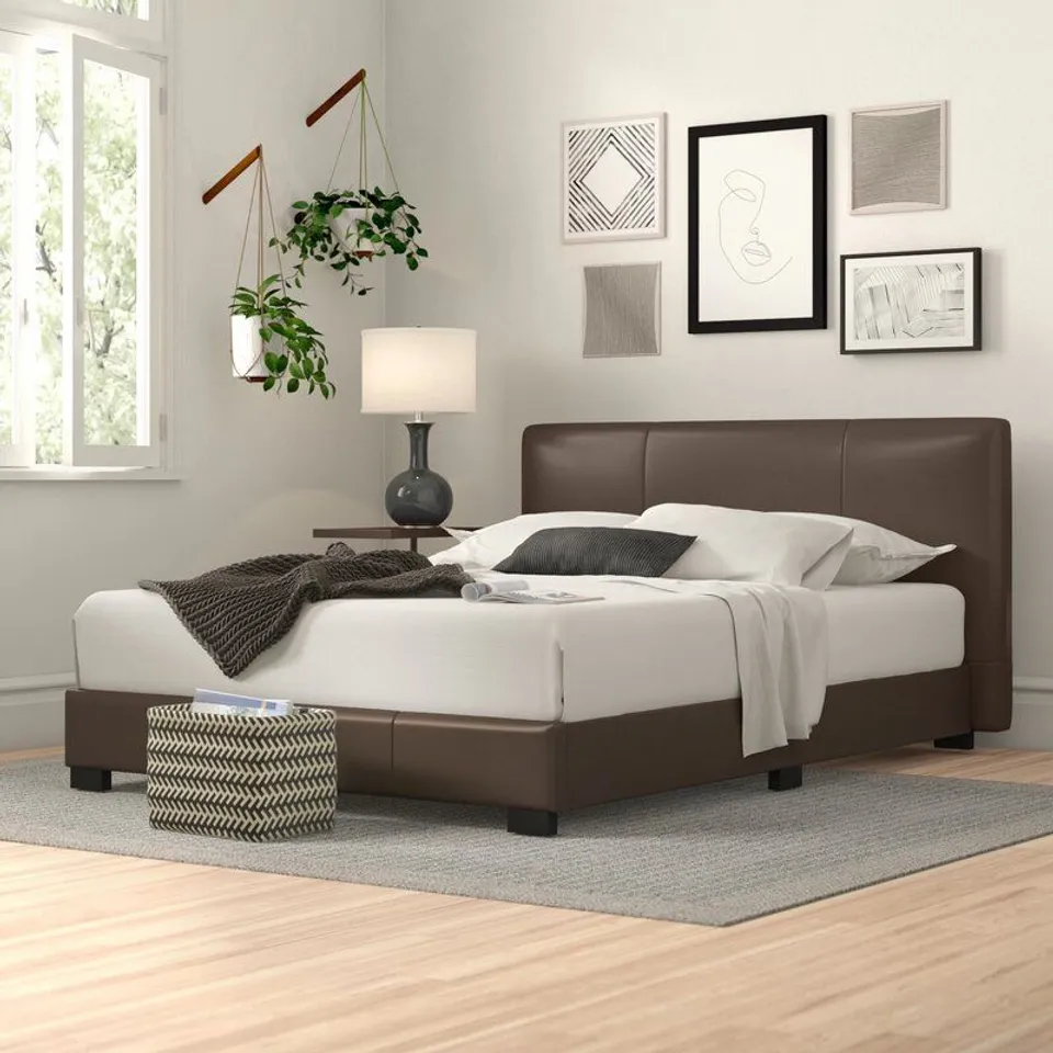 BOXED ARKADiJUS UPHOLSTERED PLATFORM BED - KINGSIZE (1 box)
