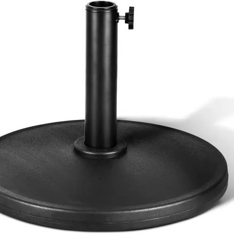 BOXED KEPLIN 9KG CAST IRON EFFECT PARASOL BASE - BLACK