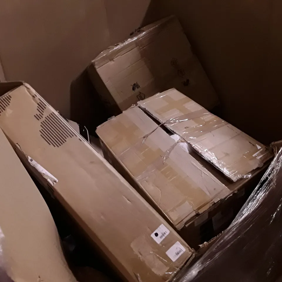 PALLET OF ASSORTED PRODUCTS INCLUDING SELF CLEANING CAT LITTER BOX, KNITTING MACHINE, TOILET SEAT, BABY PLAYPEN