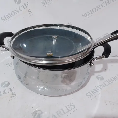 COOK'S ESSENTIALS 3.8L MULTIFUNCTIONAL 24CM PAN SET