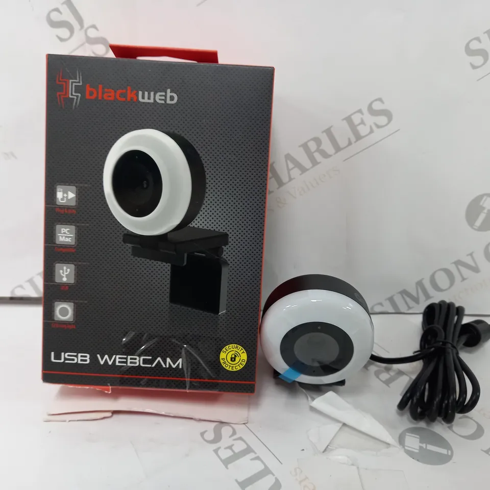 BOXED BLACKWEB USB WEBCAM