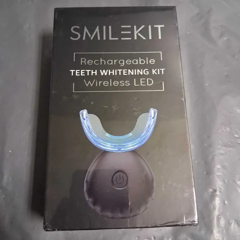 BOXED AND SEALED SMILEKIT RECHARGEABLE TEETH WHITENING KIT WIRELESS LED