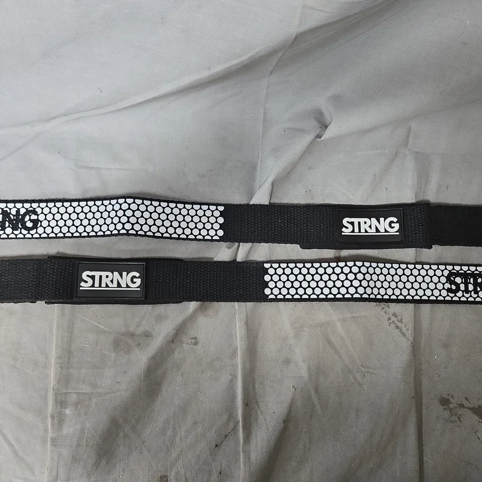 STRNG BRAND BLACK VELCRO STRAPS (PAIR) – FABRIC STRAPS, BOX OF APPROXIMATELY 20