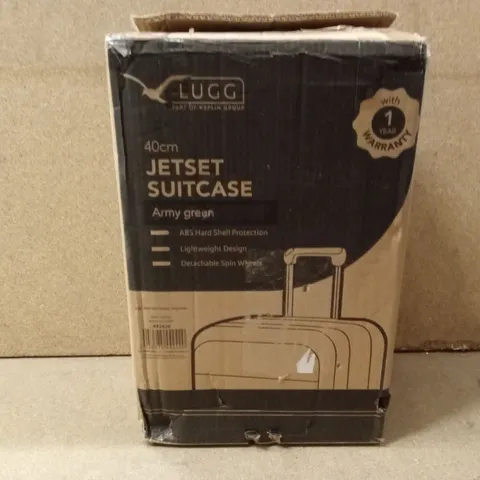 BOXED LUGG - 40CM JETSET SUITCASE ARMY GREEN 