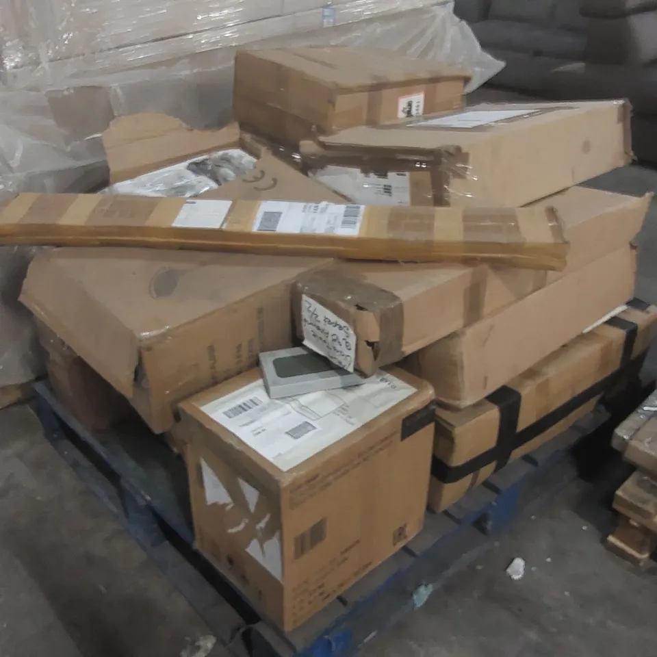 PALLET CONTAINING A LARGE QUANTITY OF ASSORTED FURNITURE PARTS ECT