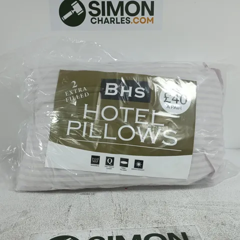 BHS HOTEL PILLOW PAIR