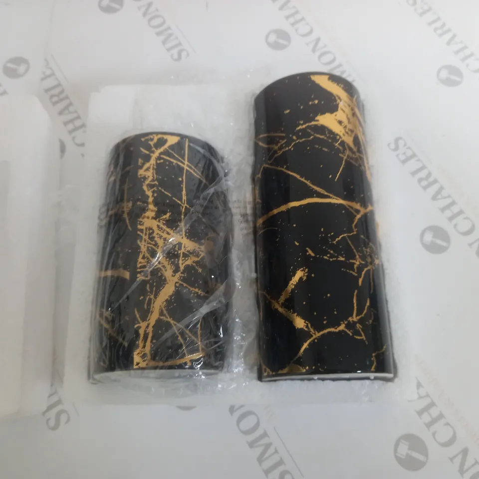 SET OF TWO LUXENOA PILLAR CANDLE HOLDERS
