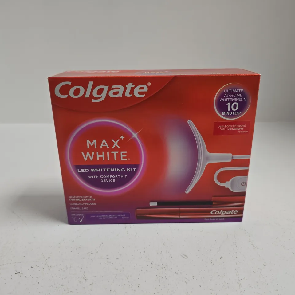 BOXED AND SEALED COLGATE MAX WHITE LED WHITENING KIT