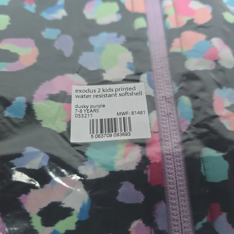 BAGGED MOUNTAIN WAREHOUSE KIDS' WATERPROOF SOFTSHELL JACKET – DUSKY PURPLE, 7-8 YEARS