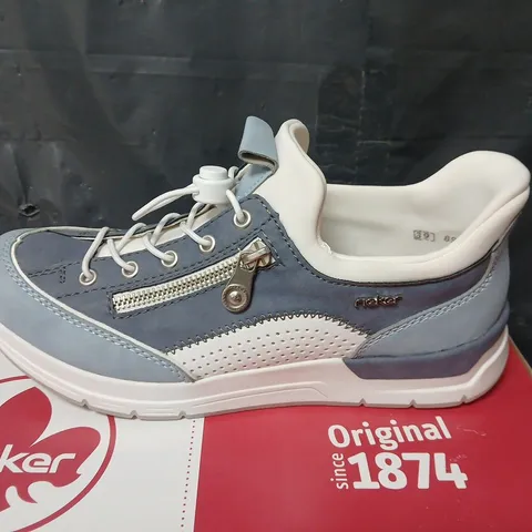RIEKER SNEAKERS – BLUE COMBINATION, SIZE 39 (EU)