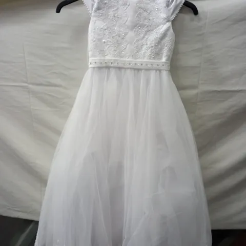 WHITE KIDS BRIDESMAID DRESS