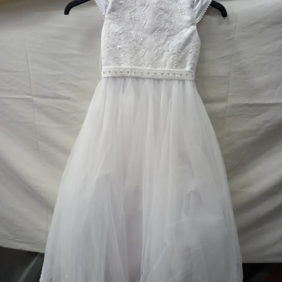 WHITE KIDS BRIDESMAID DRESS 