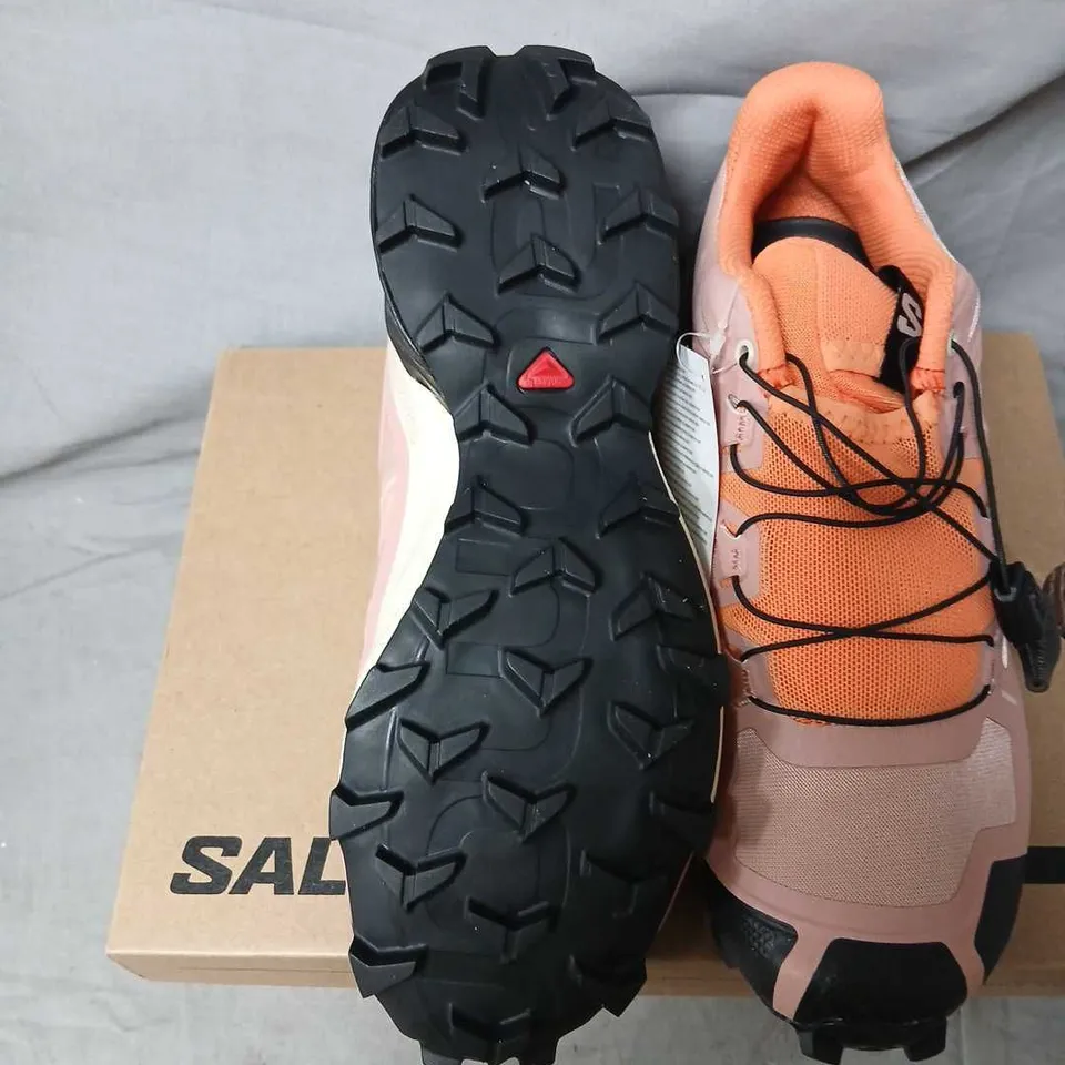 SALOMON SPEEDCROSS W WOMEN'S TRAIL SHOES – PINK/PEACH, UK 4.5, BOXED