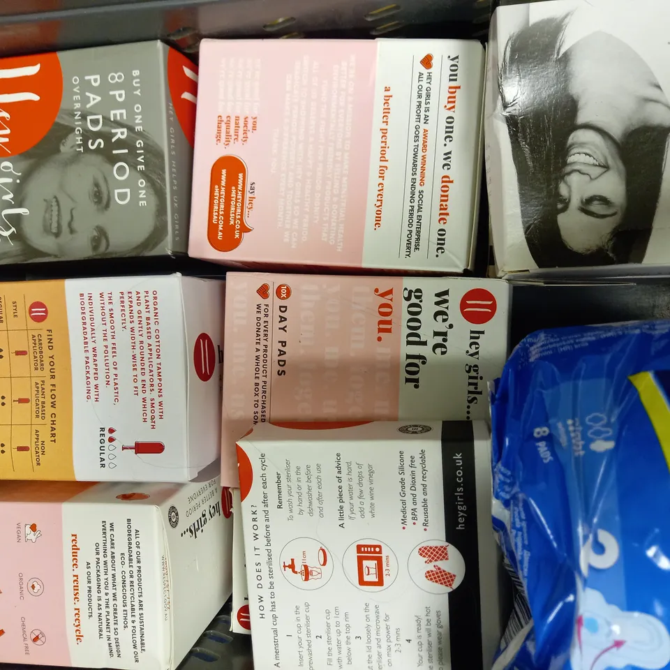 LOT OF 16 ASSORTED PERIOD PRODUCTS
