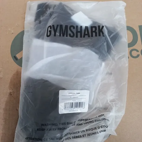GYMSHARK ARRIVAL TANK TOP - BLACK - XL SLIM FIT