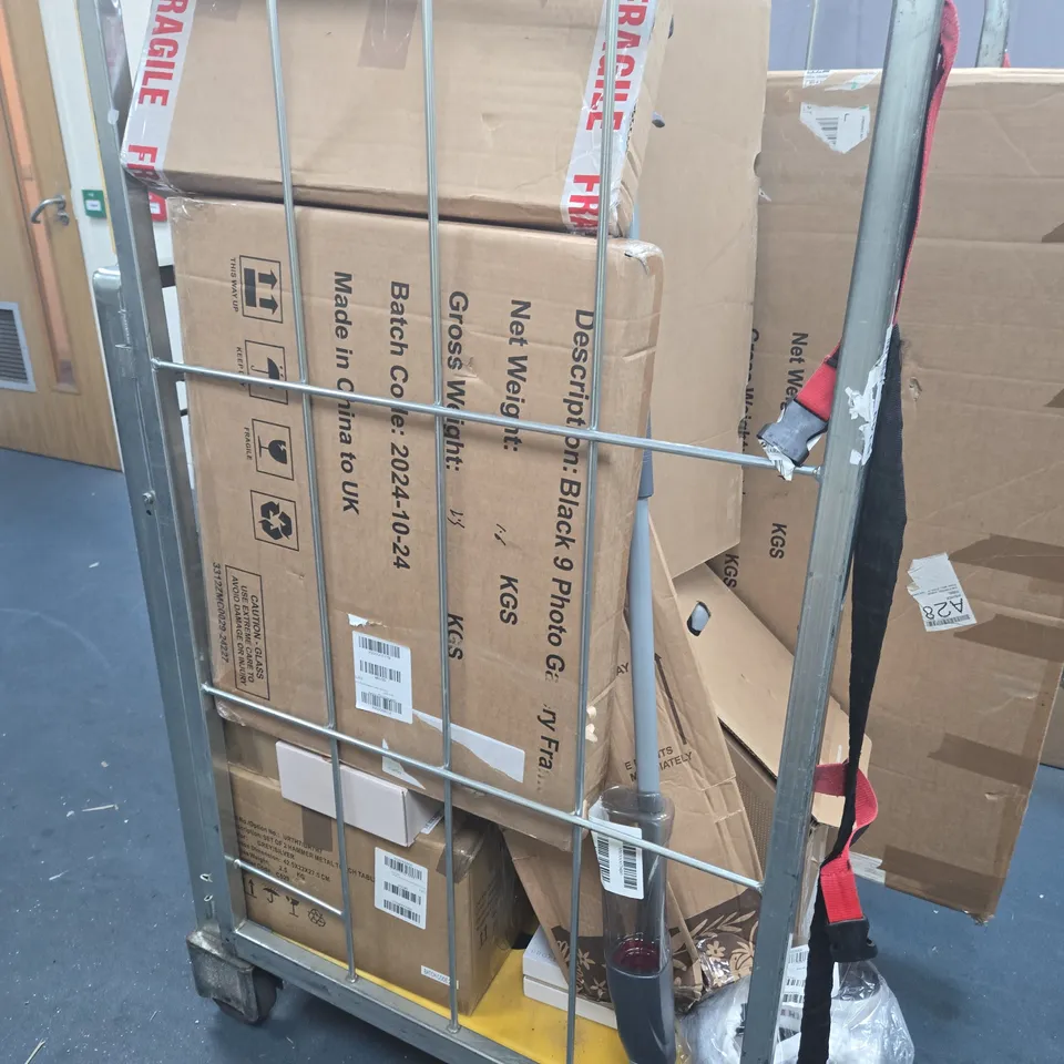 CAGE OF APPROXIMATELY 10 ASSORTED HOUSEHOLD ITEMS  - COLLECTION ONLY