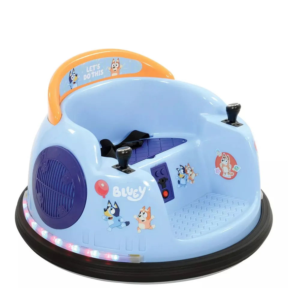 BLUEY 6V ELECTRIC BUMPER CAR RIDE ON - COLLECTION ONLY