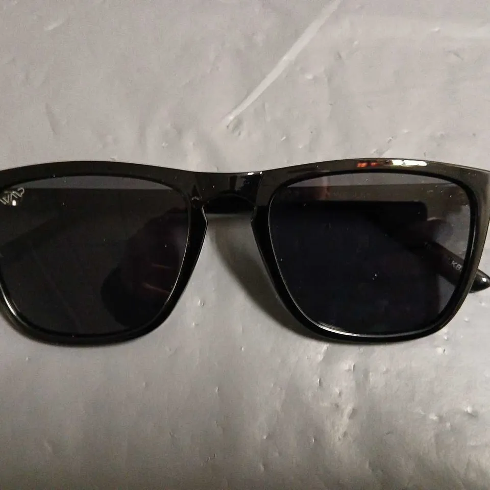 BOXED PAIR OF WAAP BLACK FRAMED GLASSES