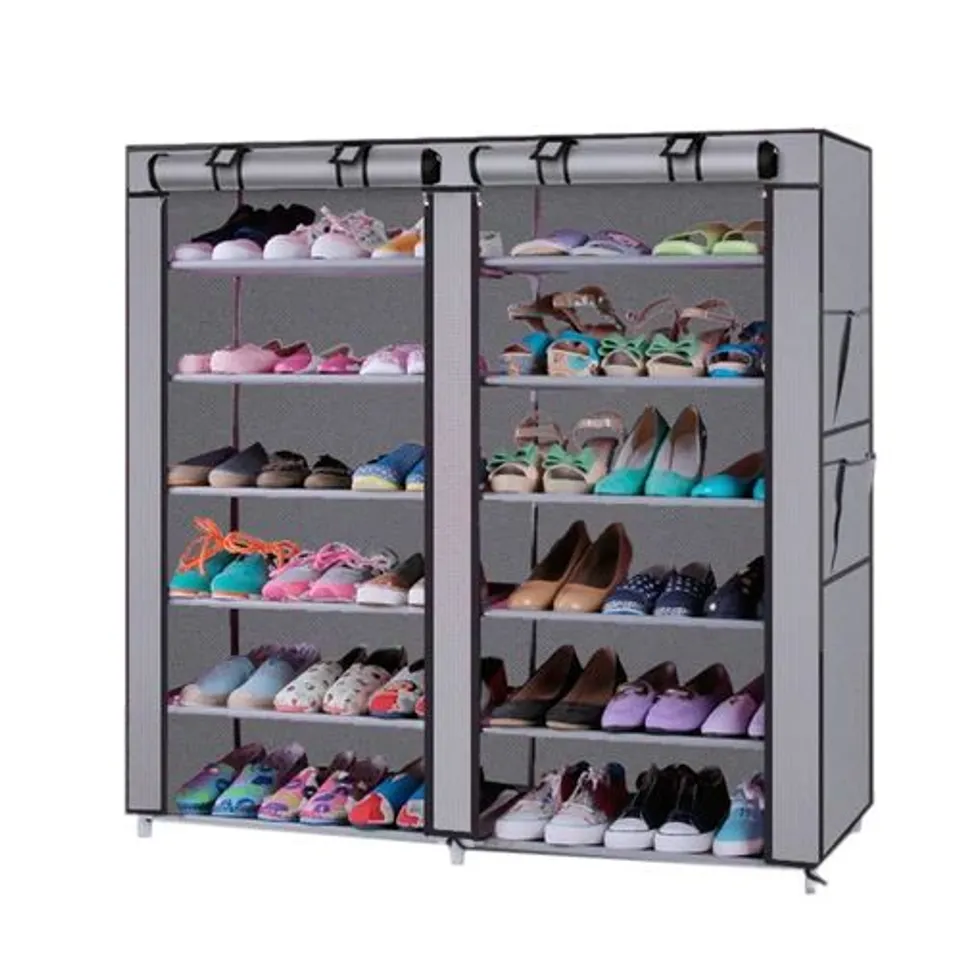 BOXED 36 PAIR SHOE RACK