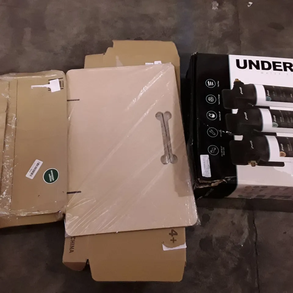 LARGE PALLET OF A SIGNIFICANT QUANTITY OF ASSORTED ITEMS TO INCLUDE WATER FILTERS , ELECTRIC BLANKET,  ETC